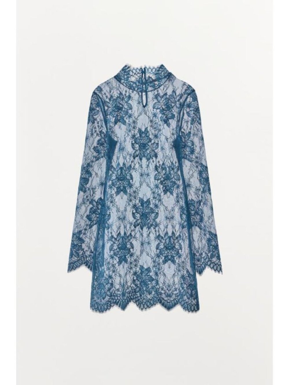 ZARA LACE MINI DRESSNew with tag Semi-sheer mini dress made of soft lace fabric - Picture 4 of 6
